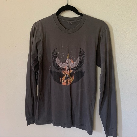 American Apparel Fremont Brewing Co Bonfire Ale Long Sleeve Tee Shirt Size Small - Picture 1 of 9